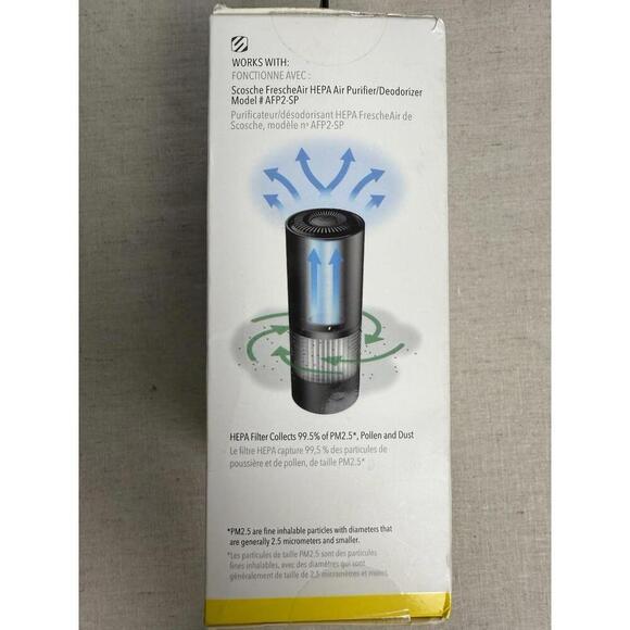 One new Scosche Replacement HEPA Filter for FrescheAir AFP2 Air Purifier SEALED! - Picture 3 of 6